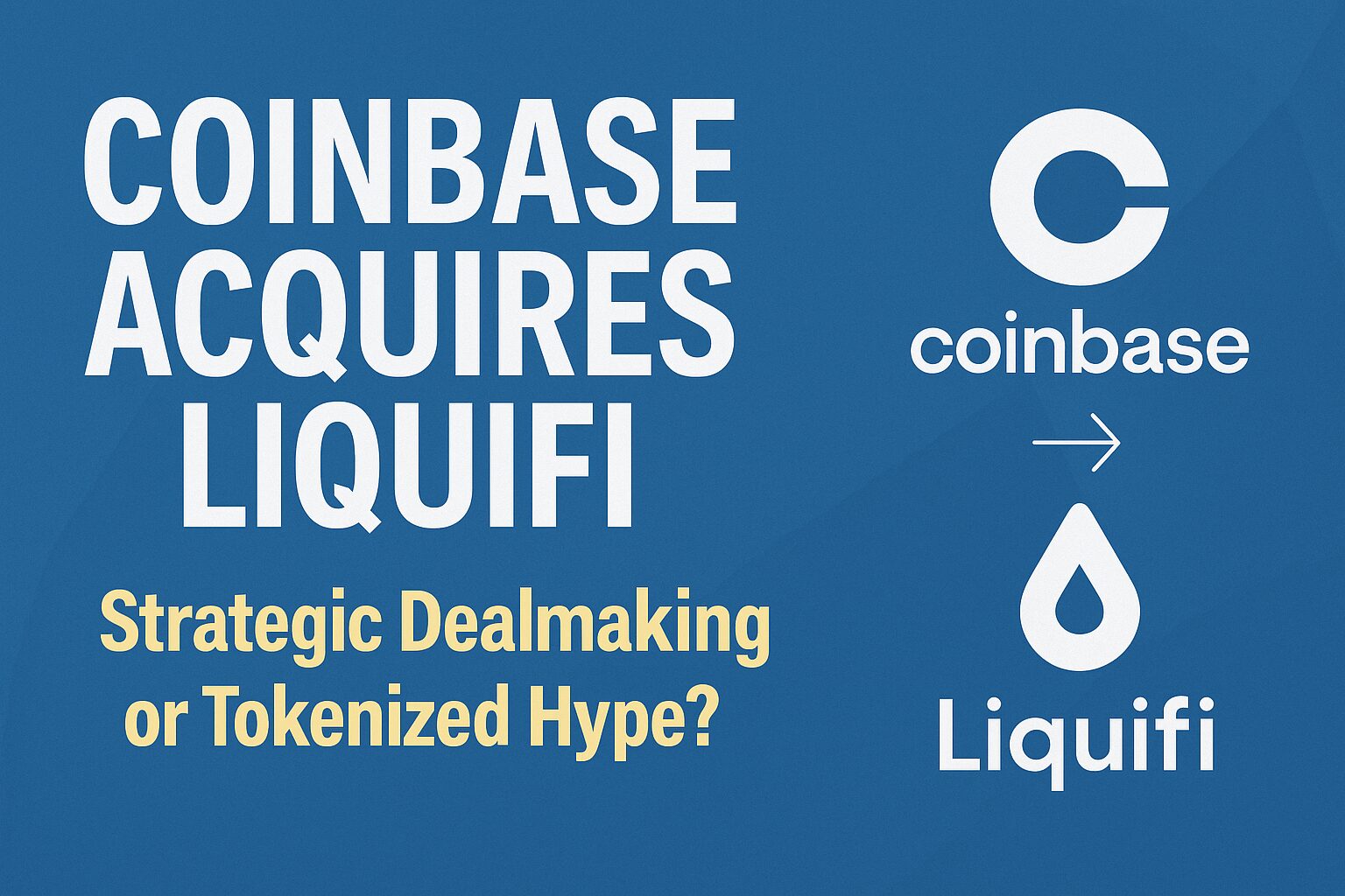 Coinbase Acquires Liquifi — Strategic Dealmaking or Tokenized Hype? |  RatEx42