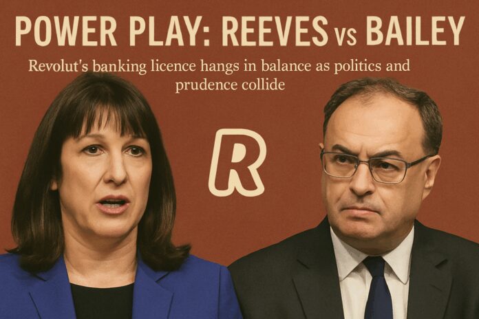 Bailey and Reeves clash over Revolut banking licence