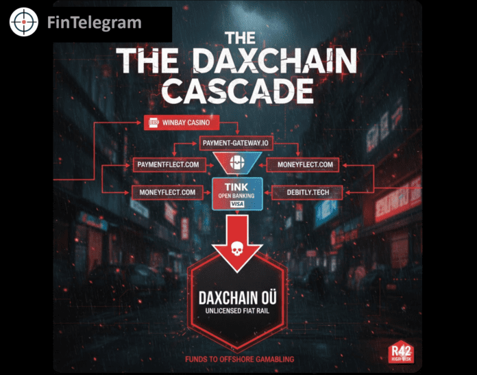 RatEx42 exposes Estonian Daxchain as Fiat payment agent for illegal offshore casinos