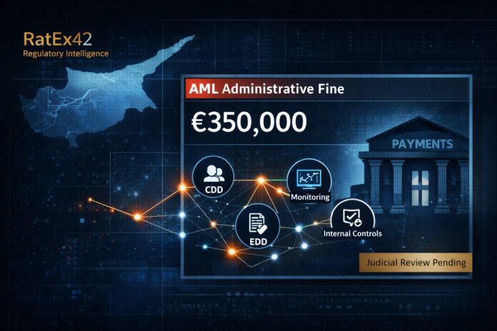 Cryprus-based E-Money Institution Payabl has been fined by Cyprus regulator CBC with €350k