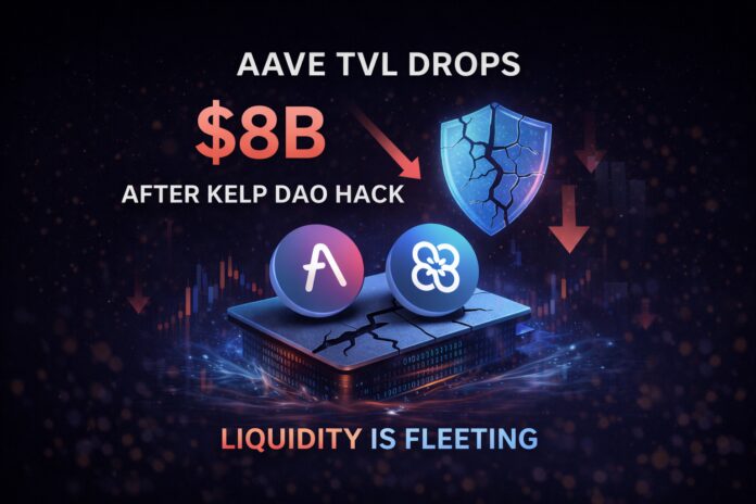 Aave loses $8B in TVL following a Kelp DAO exploit, highlighting DeFi contagion risks and the fragility of liquidity-driven metrics.